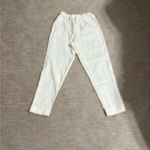 Alice + Olivia Cream Elastic Waist Pants